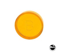 Playfield insert 1" round Orange trans