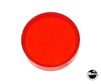 Playfield insert 1 inch round red transparent