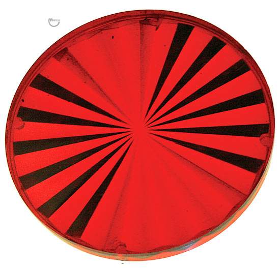 Playfield insert 2-3/4" round Red star