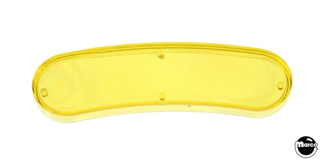 Playfield insert 3-1/2 inch kindney shaped yellow translucent