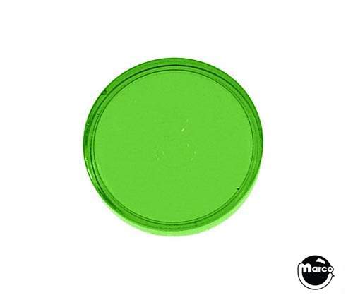 Playfield insert 3/4 inch round Green trans