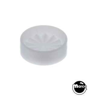 Playfield insert lens 3/4 inch round white starburst