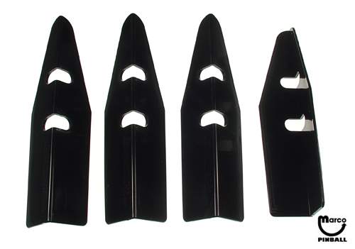 Cabinet Shields 4 piece set BLACK 545-6118-00