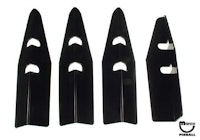 Cabinet Shields 4 piece set BLACK 545-6118-00