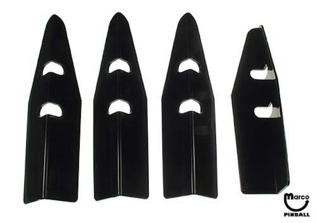 Cabinet Shields 4 piece set BLACK 545-6118-00