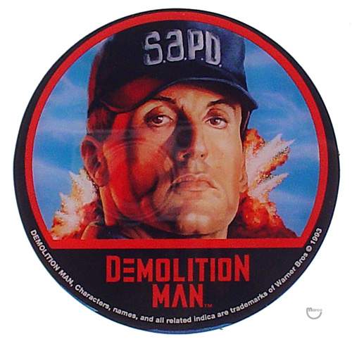 DEMOLITION MAN (Williams) Promo coaster