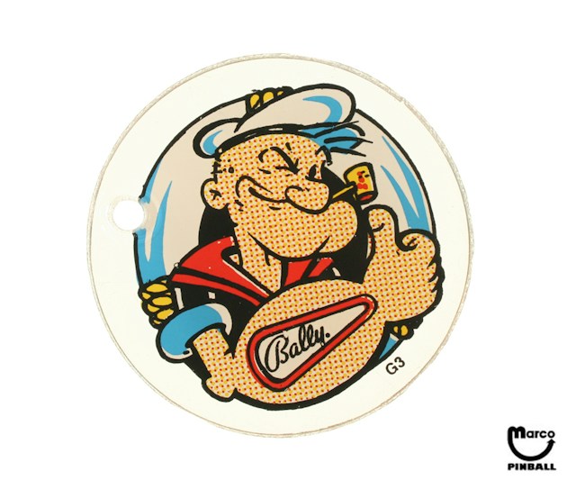 POPEYE (Bally) Key fob 2-1/4" diameter