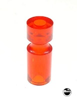 Post - 1" plastic red transparent
