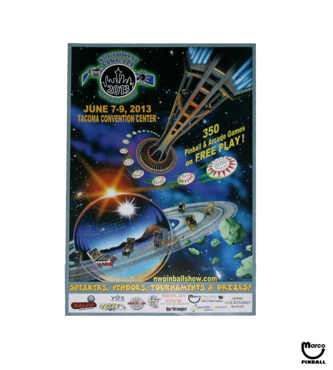 Poster - NW Pinball Show 2013