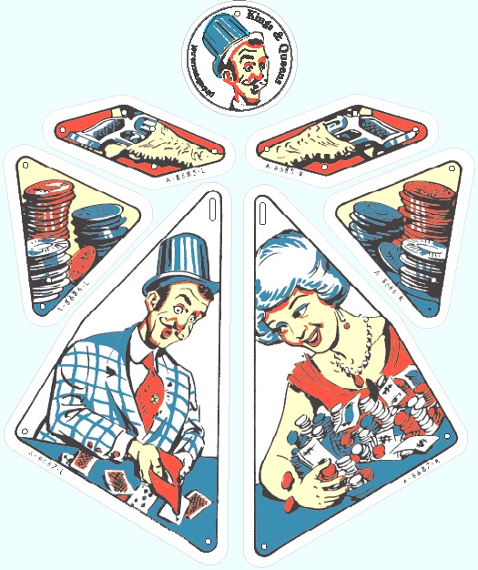 KINGS & QUEENS (Gottlieb) Plastic set