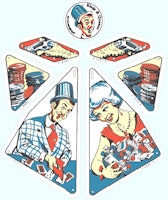 KINGS & QUEENS (Gottlieb) Plastic set