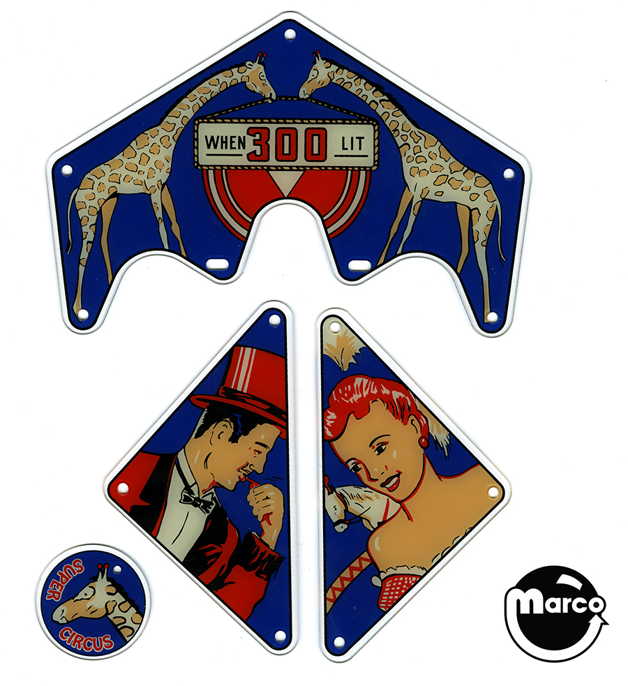 SUPER CIRCUS (Gottlieb 1957) Plastic set