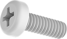 Machine Screw 4-40 x 1/2 inch p-ph nylon