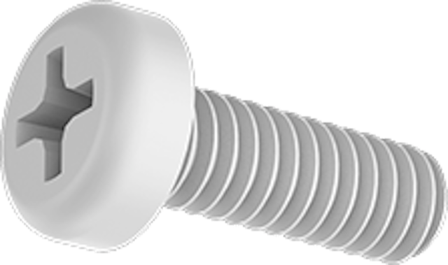 Machine Screw 4-40 x 1/2 inch p-ph nylon black