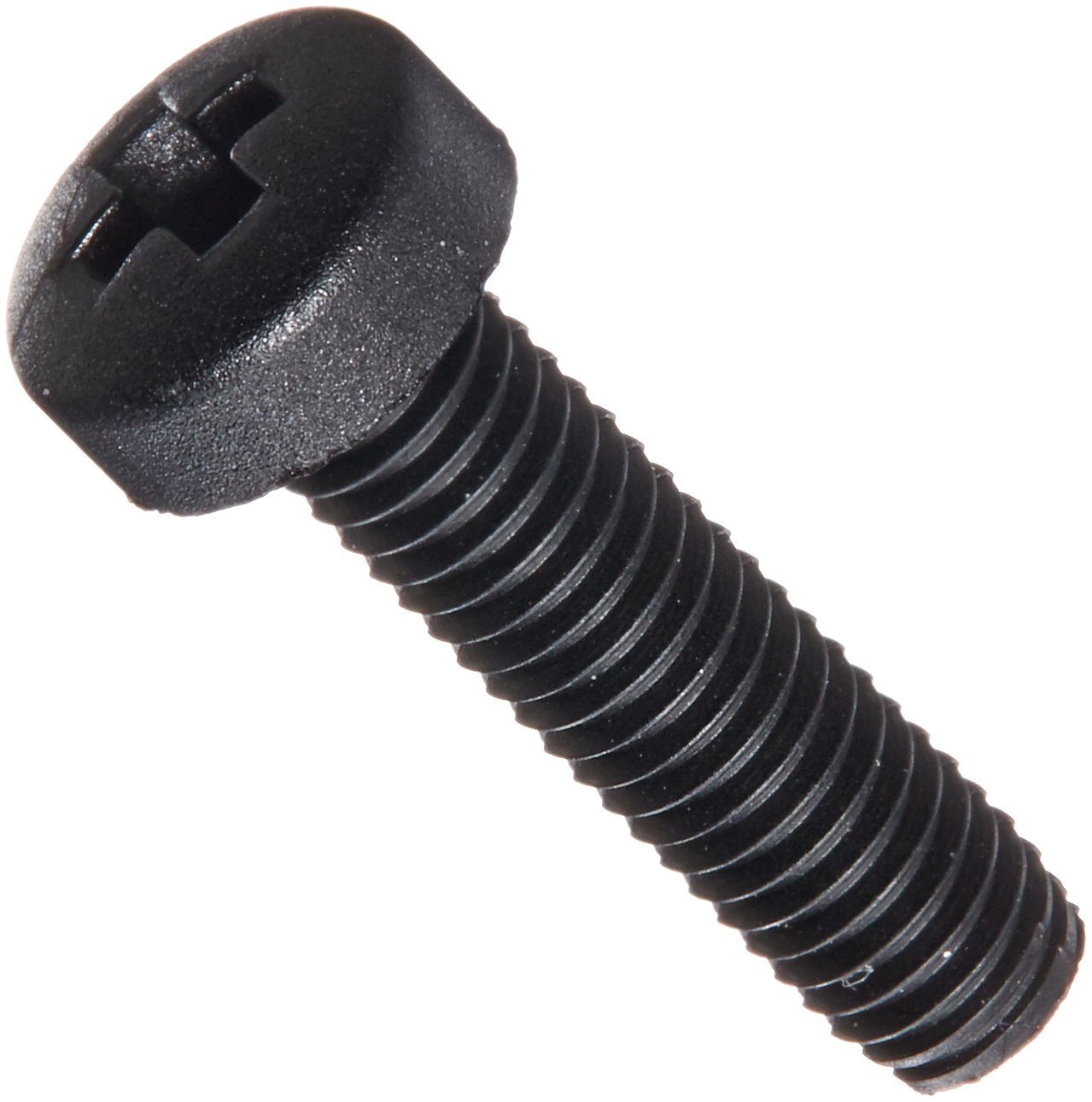 Machine Screw 4-40 x 1/4 inch p-ph nylon black