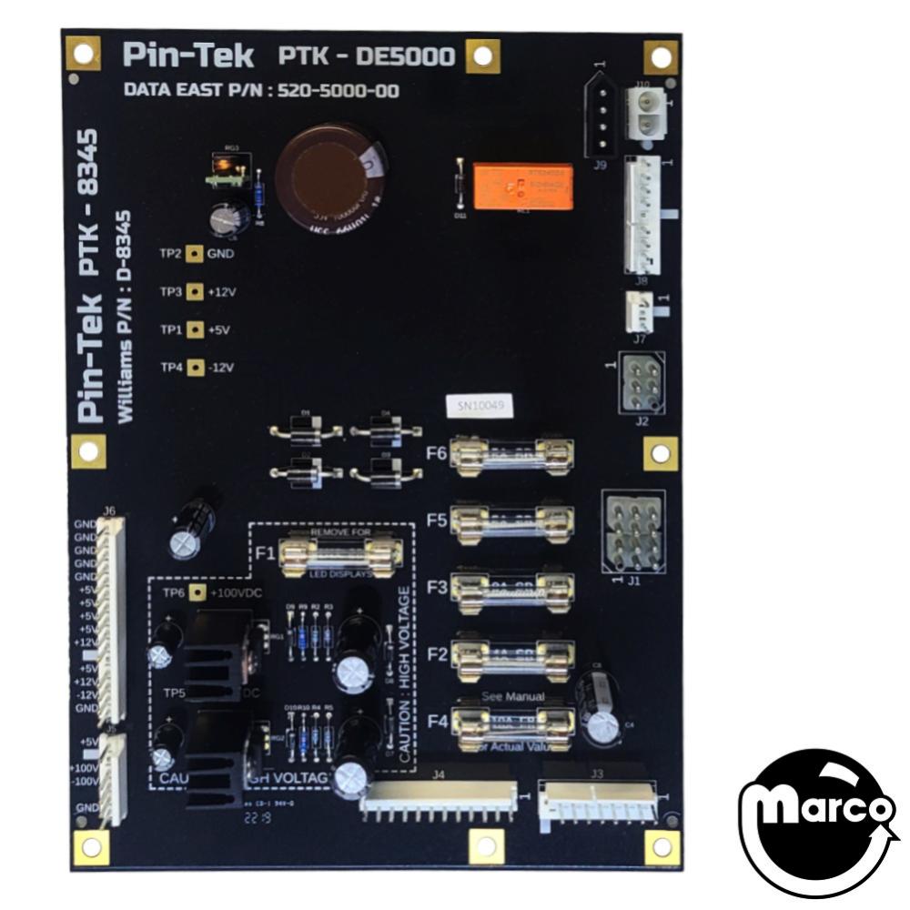 ラッキーフルハウス　基板 PTK-DE5000 - Power Supply board United/Williams/Data East D-8345