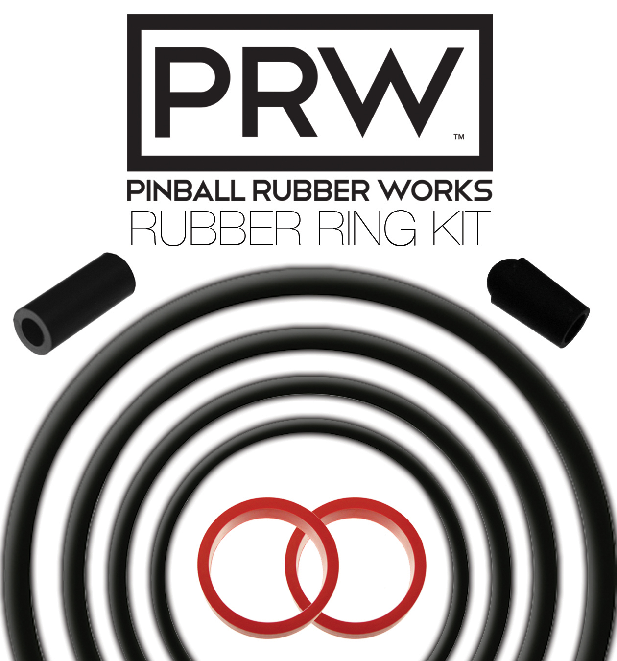 RK1621-1 - SCARED STIFF (Bally) Rubber kit BLACK - Marco