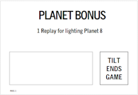 ROCKET III (Bally) Score Cards