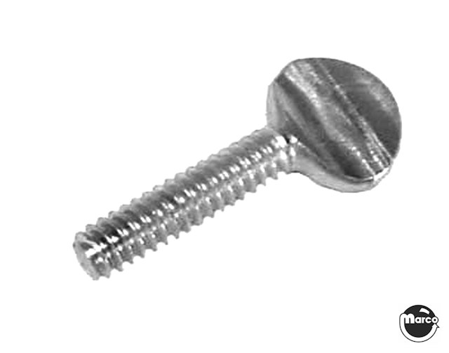 Thumb screw 10-24 x 1/2 inch graphite plumb bob