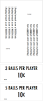 ROCKET III (Bally) Score Cards