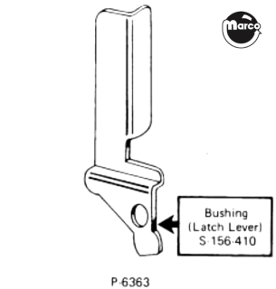 Lockbar receiver Bally lever bushing