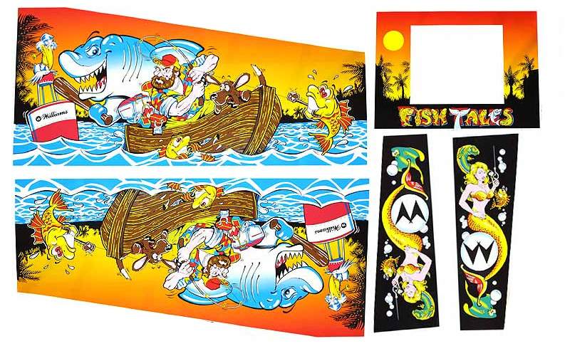 FISH TALES (Williams) Cabinet decals 11-1067-50005