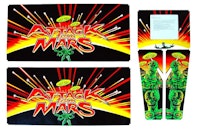 ATTACK FROM MARS (Bally) Cab art 5 pc