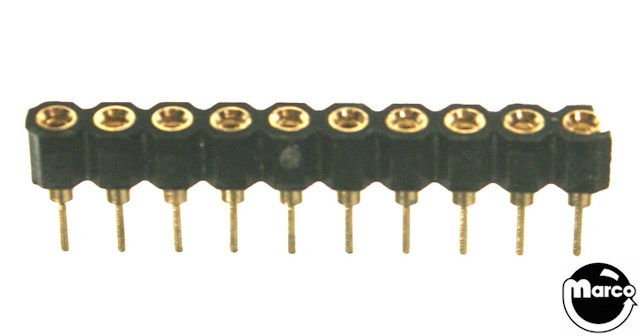 SIP socket (single inline pin) 10-Pin