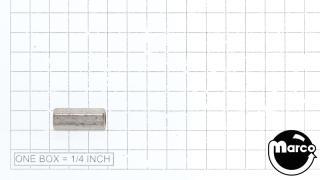 Hex spacer 1/4 inch hex f-f 8-32 x .612 inch