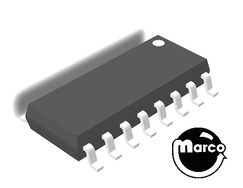 IC - SMD 16 pin flip flop D-type bus interface MC14175BDR2G