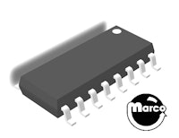 IC - SMD 16 pin flip flop D-type bus interface MC14175BDR2G