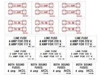 Fuse labels Williams decal set