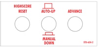 Service switch decal Williams 3 button