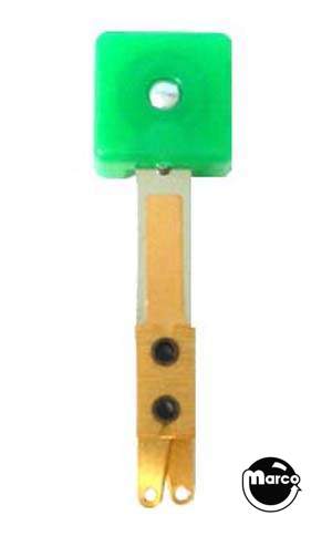 Target face and blade 3D square green transparent