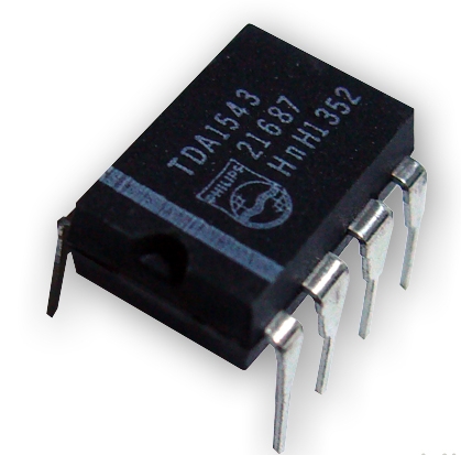 TDA1543 - IC - 8 pin DIP 16 bit DAC I2S format - Marco Specialties