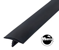 T Molding - 3/4 inch; wide black - per foot