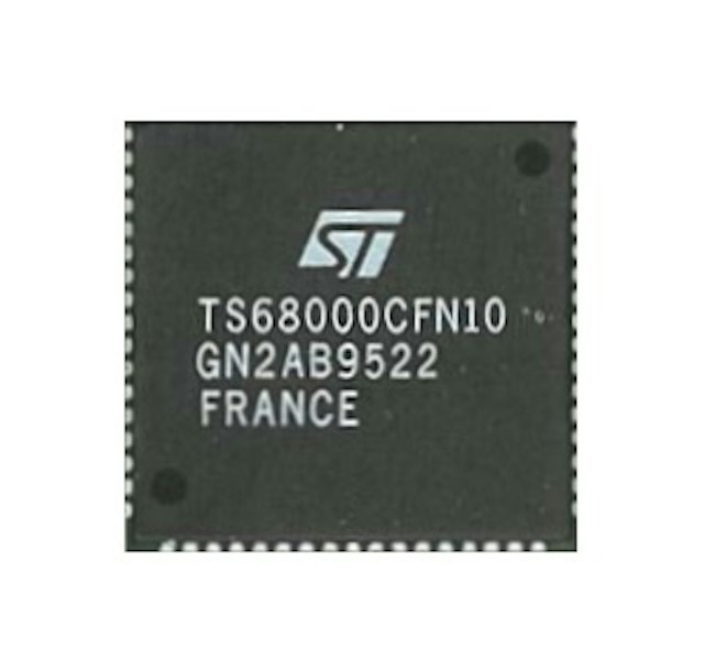 IC - 68 pin PLCC 12.5 Mhz microprocessor 100-0044-00
