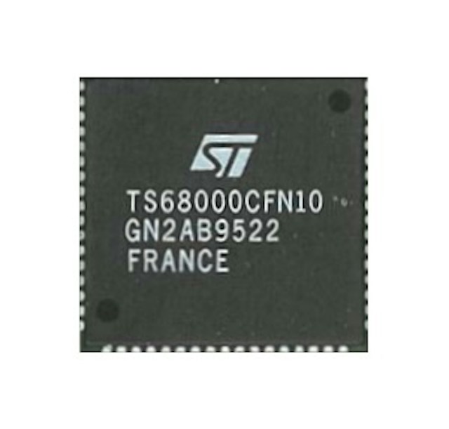 IC - 68 pin PLCC 12.5 Mhz microprocessor 100-0044-00
