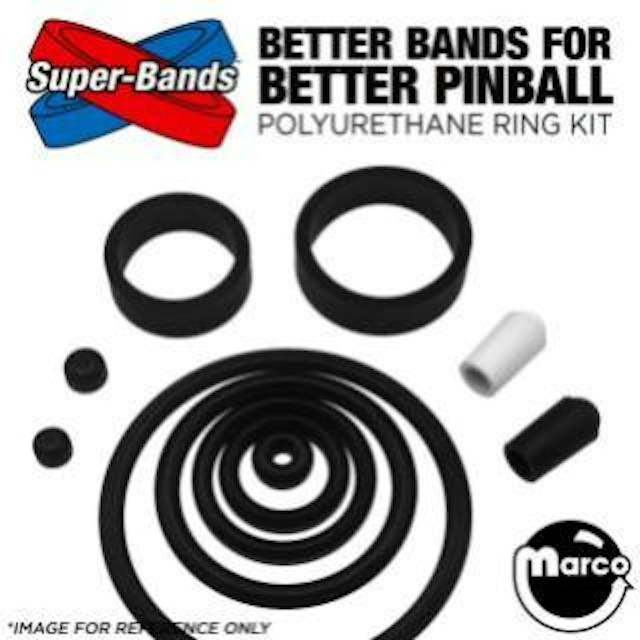 FIREPOWER (Williams) Polyurethane Ring Kit BLACK