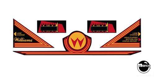 Williams System 11 Games apron decal set