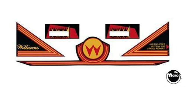 Williams System 3-11 Games Apron Decals