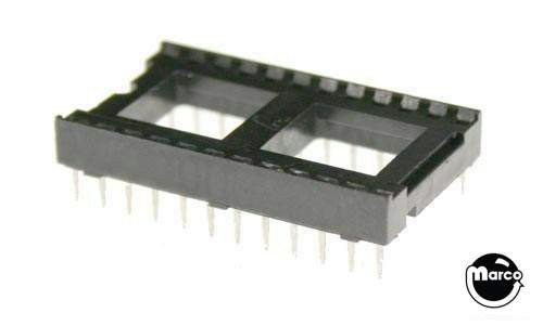 Dip 24 DIP24 - IC socket - 24 pins .600 inch wide - Marco Specialties Pinball ...