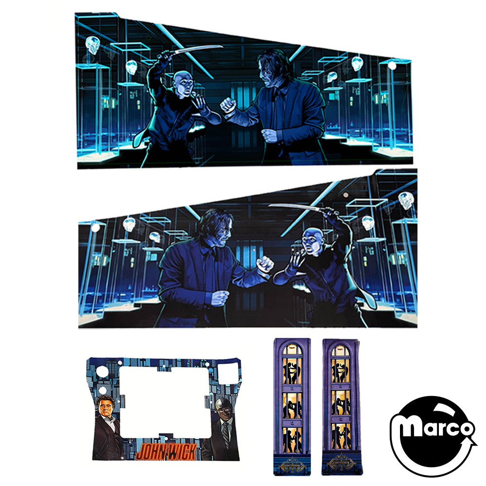 JOHN WICK PRO (Stern) Cabinet Decal Set