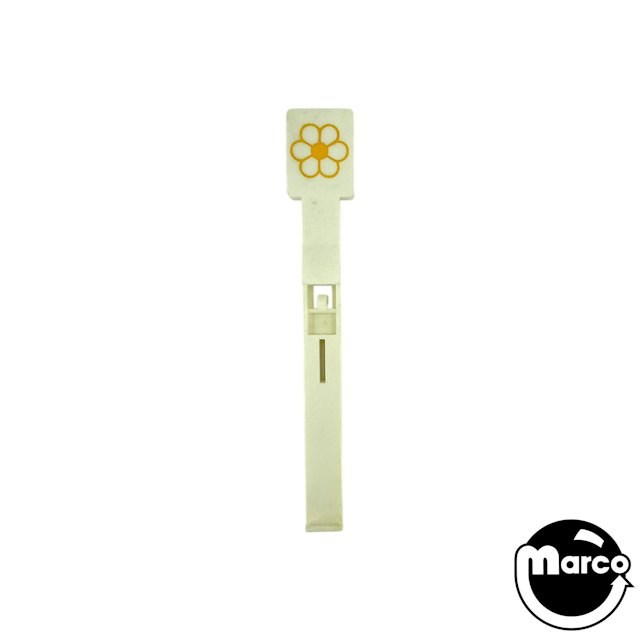 Drop target Gottlieb® white/yellow 'flower'
