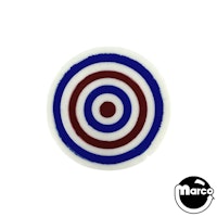 Target face rear stud white blue red bullseye