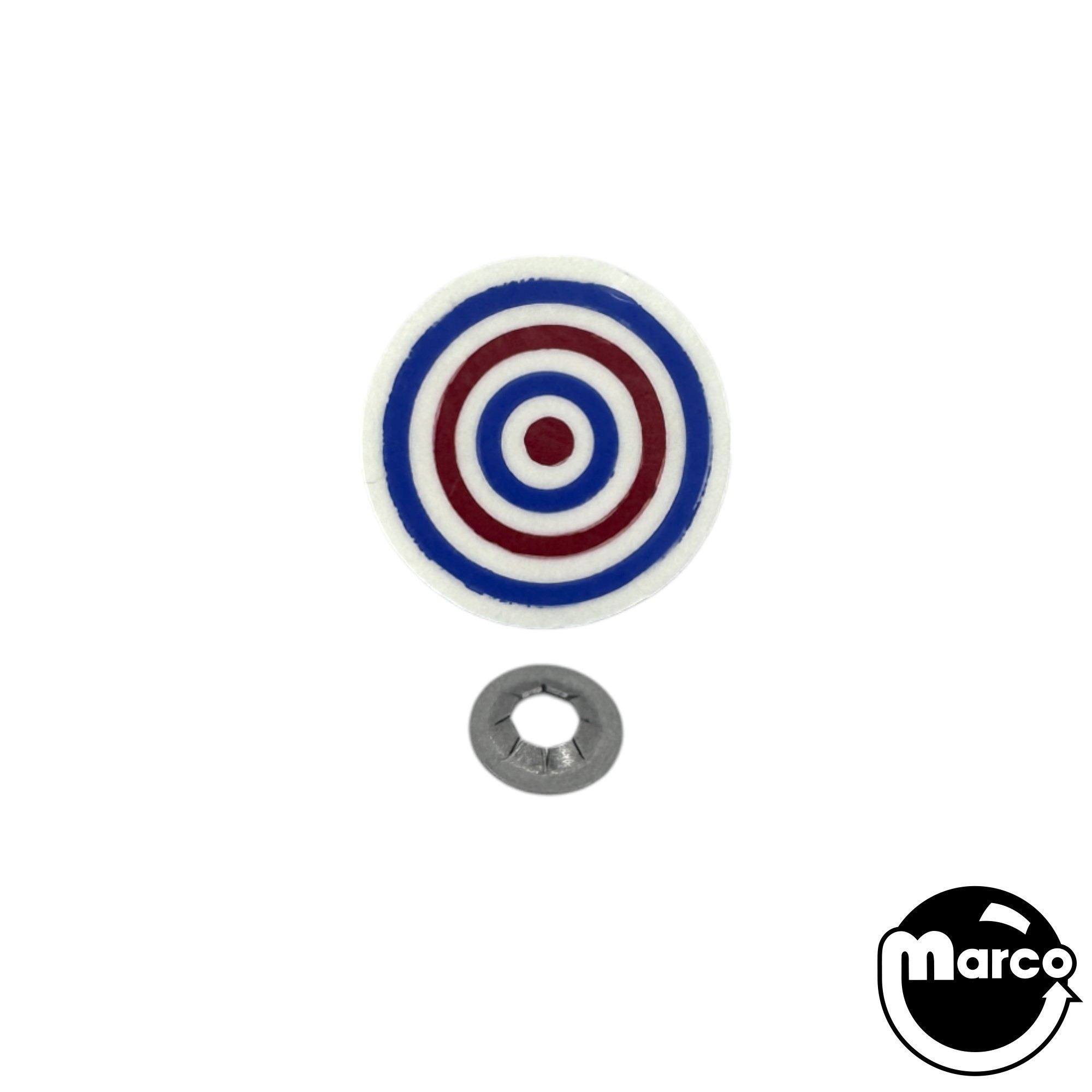 A-5217 - Target face rear stud white blue red bullseye - Marco