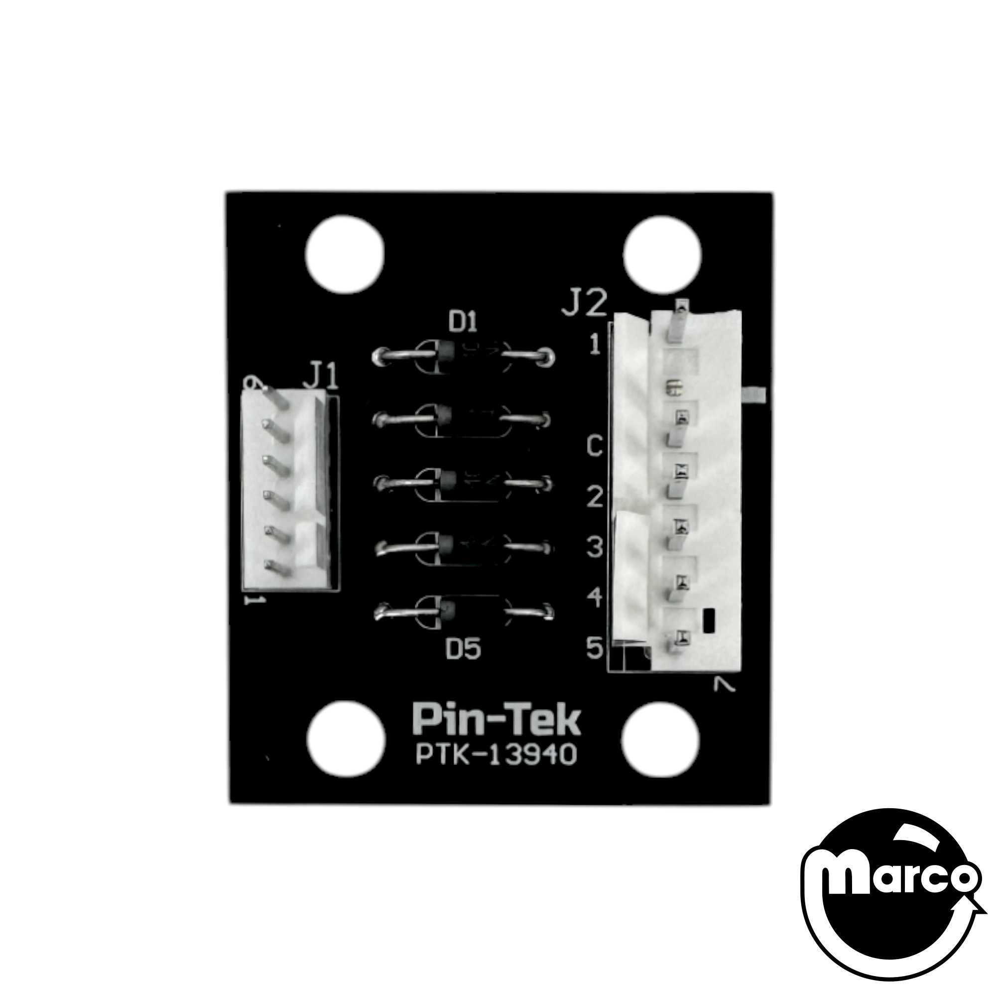 Pin-Tek Board - 5 sw & diode assembly