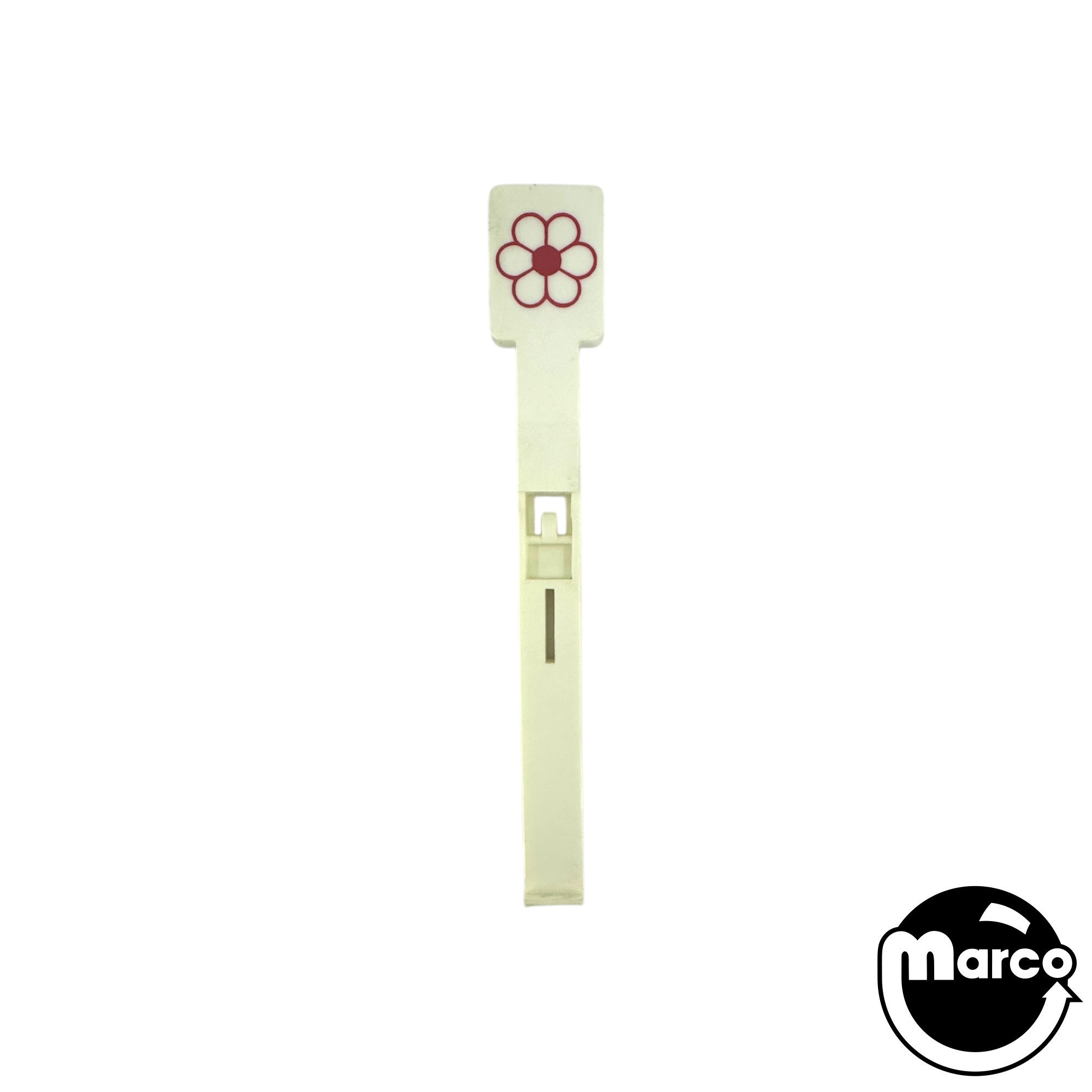 Drop target Gottlieb white/red 'flower'