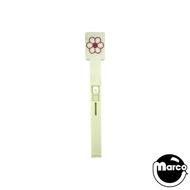 Drop target Gottlieb white/red 'flower'