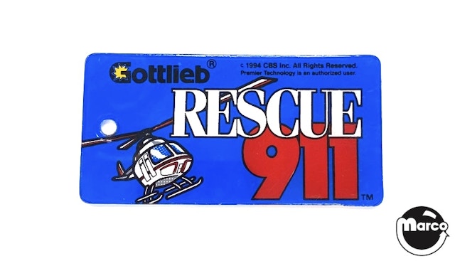 RESCUE 911 (Gottlieb) Key fob